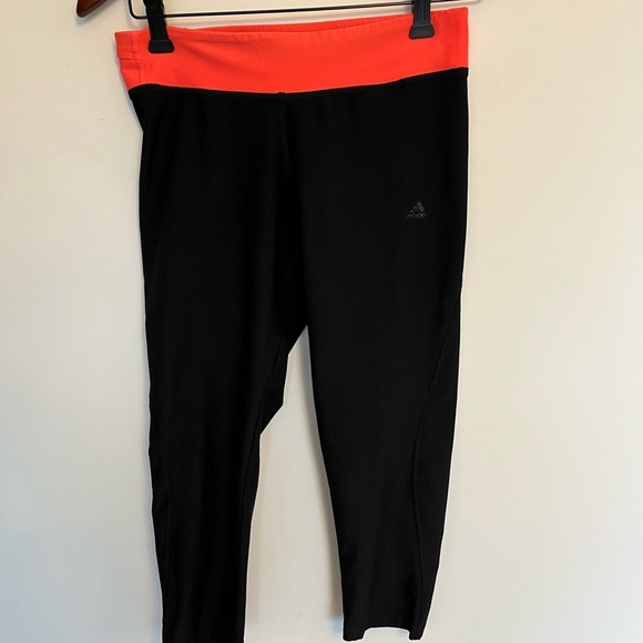 Adidas Black and pink Athletic Leggings size small - Picture 2 of 6